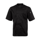 Chef Works Cool Vent Short Sleeve Black Chefs Jacket